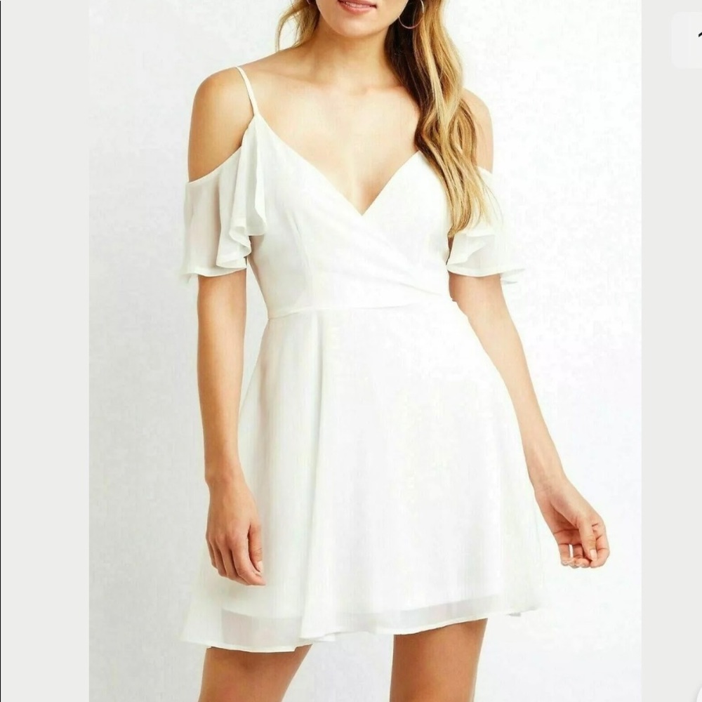 Charlotte Russe white flowy dress